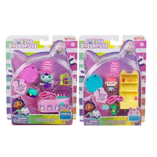 Gabby's Dollhouse Bobble Kitty Furn Figure Pack Assorted - 6068602-T